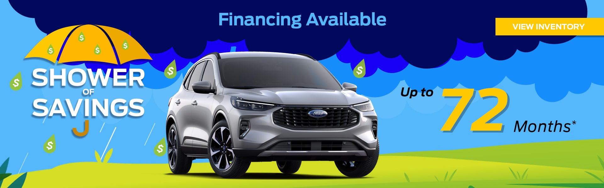 Finance for up to 72 months on select Ford models