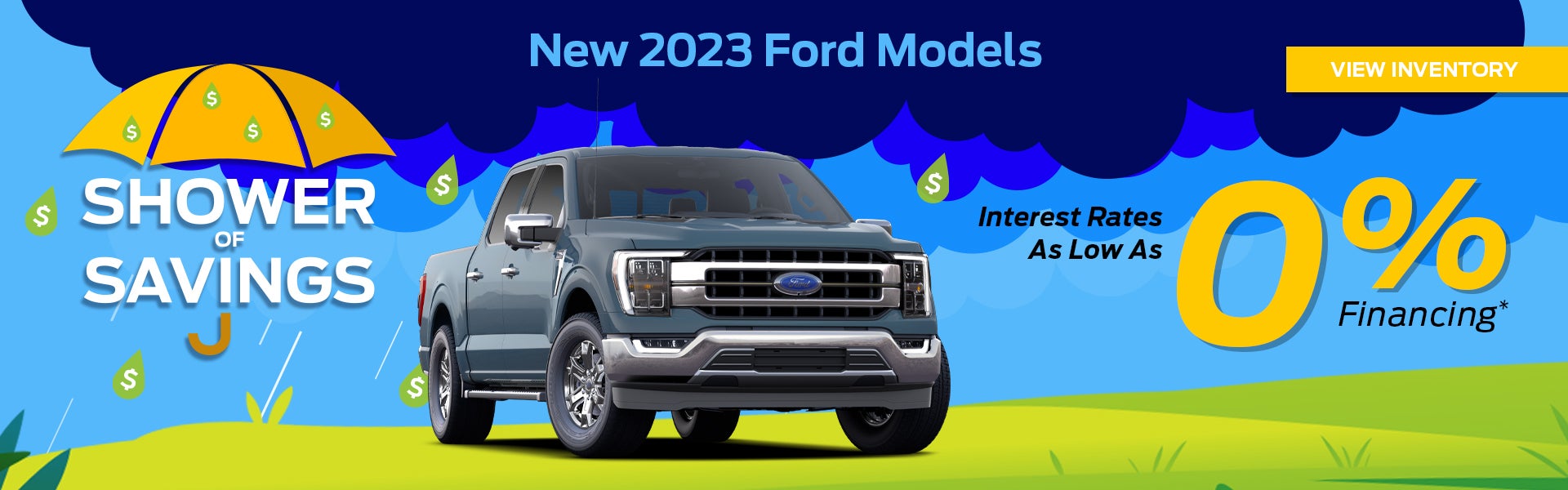 Enjoy financing as low as 0% APR on select new Ford models 